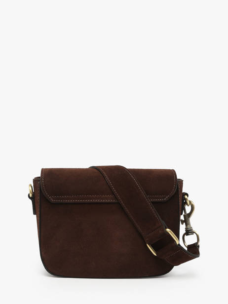 Cross Body Tas Velvet Leder Milano Bruin velvet VE260611 ander zicht 3